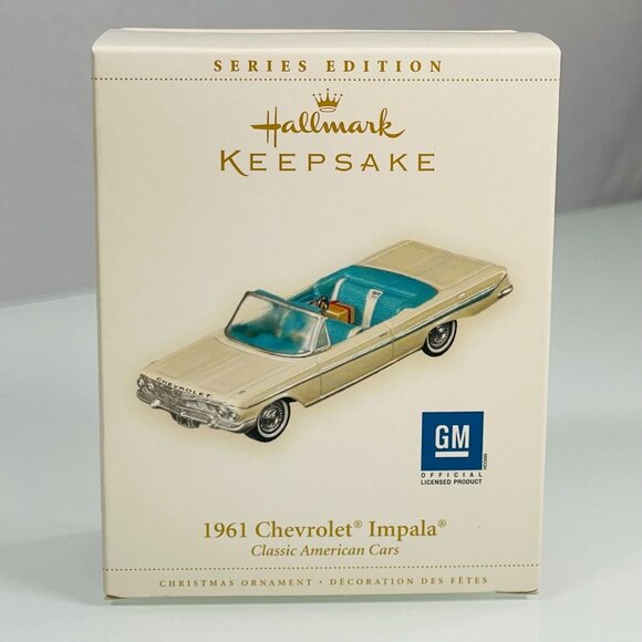 Hallmark Keepsake 1961 Chevrolet Impala Classic American Cars Ornament 2006 NEW - Picture 1 of 5